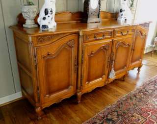 Antique FRENCH COUNTRY Buffet Sideboard~Louis XV~Carving~Oak 