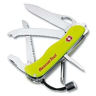 Victorinox Rescue Tool, Yellow Swiss Army Pocket Knife  Swiss Army 