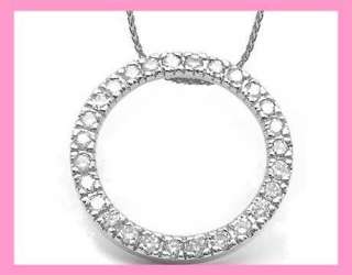 05 CTW 14K WG Circle of Love Diamond Earrings  