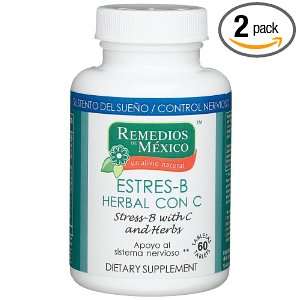 Remedios De Mexico Estres B Herbal Con C (Stress B with C and Herbs 