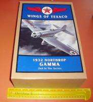 1932 GAMMA AIRPLANE WINGS OF TEXACO DIECAST NEW IN BOX  