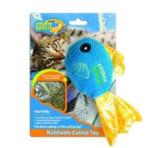  Cosmic Refillable Catnip Toy Fish, Wet Willy