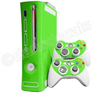 LIME GREEN SKIN for Xbox 360 system faceplate mod kit  