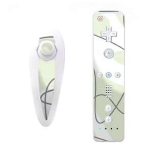  Boomerang Green Design Nintendo Wii Nunchuk + Remote 