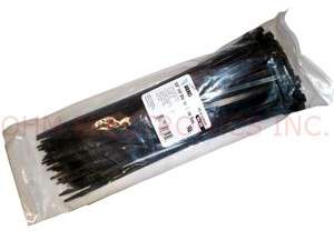 NEW RETAIL 100 PACK of 15 BLACK UV STABLE CABLE ZIP TIES  