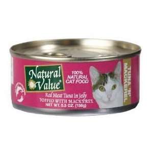   Value Cat Food   Red Meat Tuna in Jelly with Mackerel   24 x 5.5 oz
