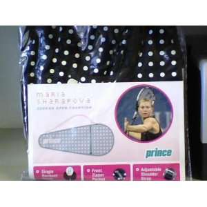 Prince Single Racket Cover Black With White Polka Dots