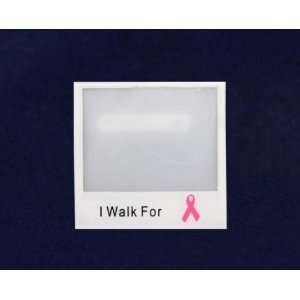  Pink Ribbon Photo Pin  I Walk For (25 Pins) Everything 