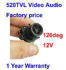 520TVL High Resolution Video Audio 90 deg view angle mini bullet color 