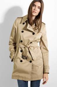 Burberry Brit Wool Lined Trench Coat 100 % AUTHENTIC SIZE 6 Retails 