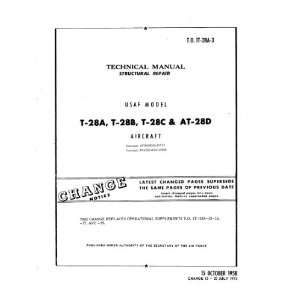  North American Aviation T 28 Aircraft Structural Manual 