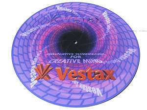DJ Turntable Slipmat Vestax Neoprene Purple Single  