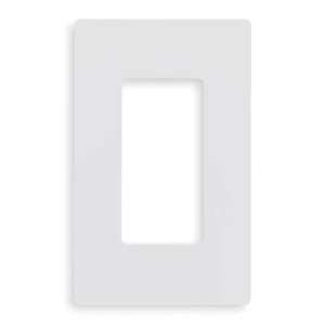  LUTRON CW 1 WH Wallplate,1Gang,White