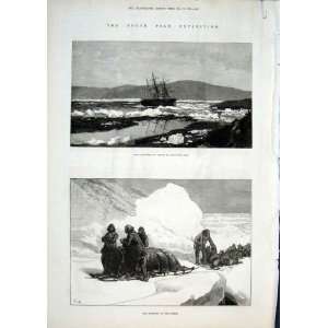  North Pole Exped Ship Alert & Funeral In Ice 1876