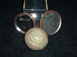 1958 Facsimile Baltimore Orioles signed ball + (2) PINS  