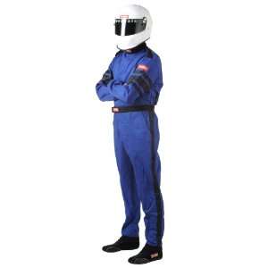   110 Series X Large Blue SFI 3.2A/1 Single Layer One Piece Driving Suit
