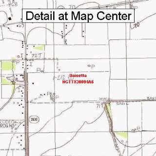  USGS Topographic Quadrangle Map   Daisetta, Texas (Folded 
