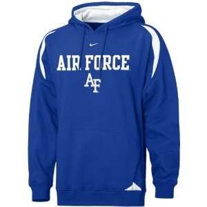 Nike Air Force Falcons Royal Blue Pass Rush Hoody Sweatshirt  
