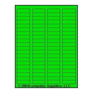  1,600 Label Outfitters® Fluorescent Green LASER ONLY 