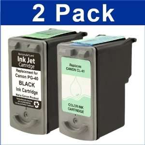  Canon CL 41 & PG 40 Remanufactured Combo Set of Ink 