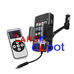 FM Transmitter+Car Charger + Remote For iPhone 3G 3GS 4 iPod  