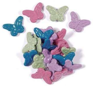 VINTAGE BUTTERFLY Brads 4 Colors Scrapbooking Heritage  