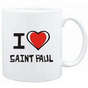    Mug White I love Saint Paul  Usa Cities