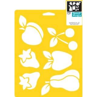    Fruits and Vegetables Large Instant Stencils