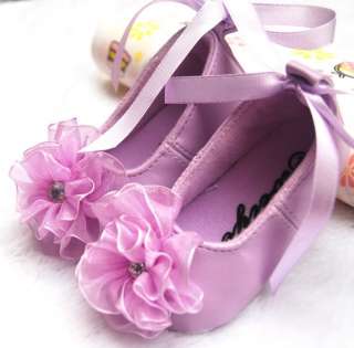 new purple girl ballat baby walking shoes size 3  
