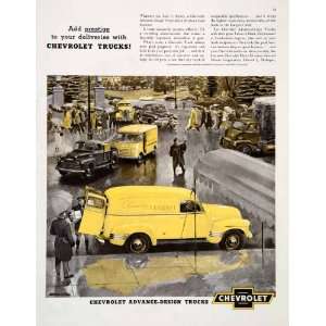  1951 Ad Claudia Florist Chevrolet Advance Truck General 