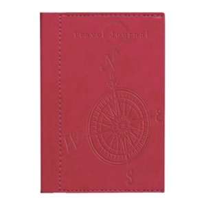 CR Gibson Travel Journal, Cranberry Red, 4.625 x 6.75 Inches (T4 6639)