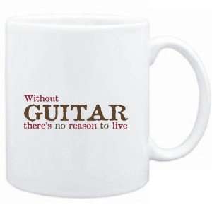 Mug White  Without Guitar theres no reason to live  Hobbies  