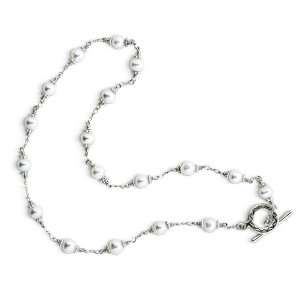  Chesley Adler White Pearl Necklace Jewelry