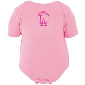    L.A. Dodgers Infant Girls Pink Tiara Creeper