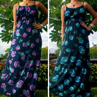 NEW Floral Evening Ladies/Girls Long Maxi Dress Size Medium Large 6 8 