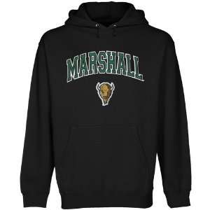  NCAA Marshall Thundering Herd Black Logo Arch Applique 