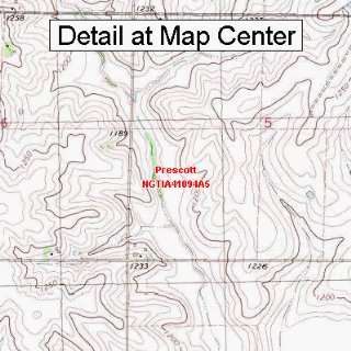   Quadrangle Map   Prescott, Iowa (Folded/Waterproof)