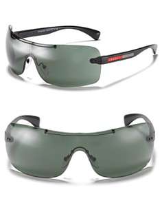 Prada Mens Active Shield Wrap Sunglasses