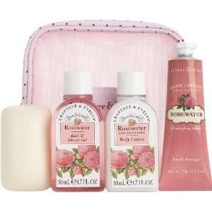  Crabtree & Evelyn Rosewater 4pc Traveller Set Beauty