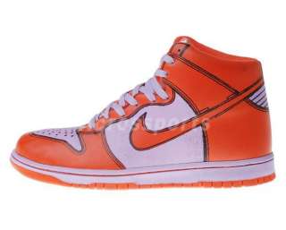 Nike Dunk High 1 Piece Premium Ice Deep Orange Shoes  