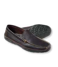 Mens Grand Lake Moccasins, Plain Front, Leather