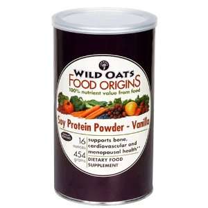  Wild Oats Food Origins Soy Protein Powder, Vanilla , 16 oz 
