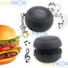 Mini Black Hamburger Portable Speaker for iPod iPhone L