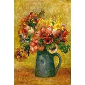 Pierre Auguste Renoir   Pitcher Of Flowers Canvas 