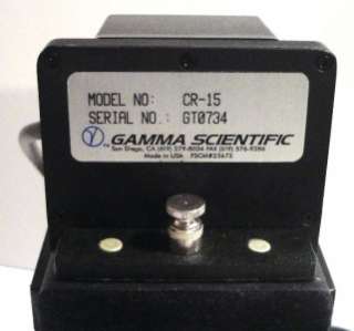 Gamma Scientific DR 2550 Photometer CR 15 D 46 DQ Photomultiplier 