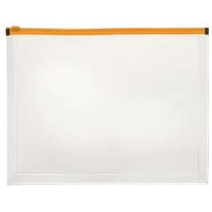  Globe Weis Poly Zip Envelope, Top Loading, Expands 1 Inch 