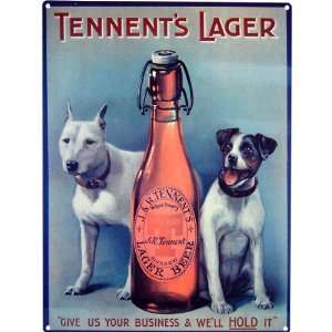  Tennents Lager Metal Bar Sign