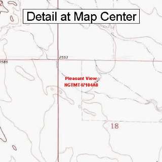  Map   Pleasant View, Montana (Folded/Waterproof)