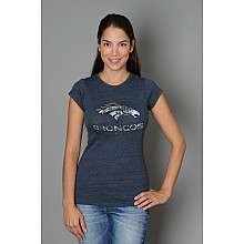 5th and Ocean Denver Broncos Womens Plus Size Short Sleeve Triblend T 
