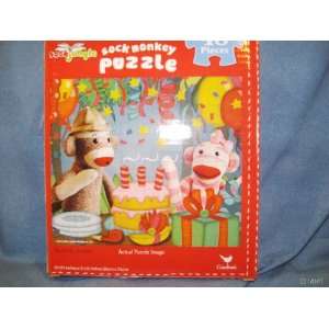  Sock Monkey Jigsaw Puzzle 48 Pieces Toys & Games